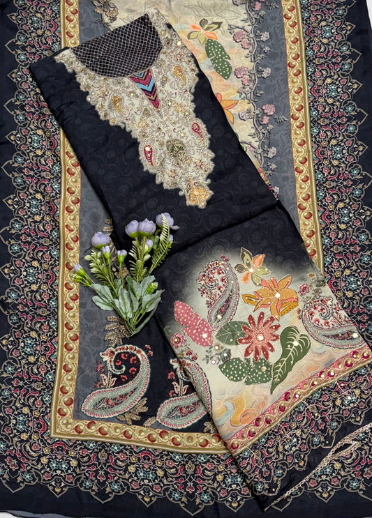 Muslin Black Suit Fabric / CKC Muslin Suits