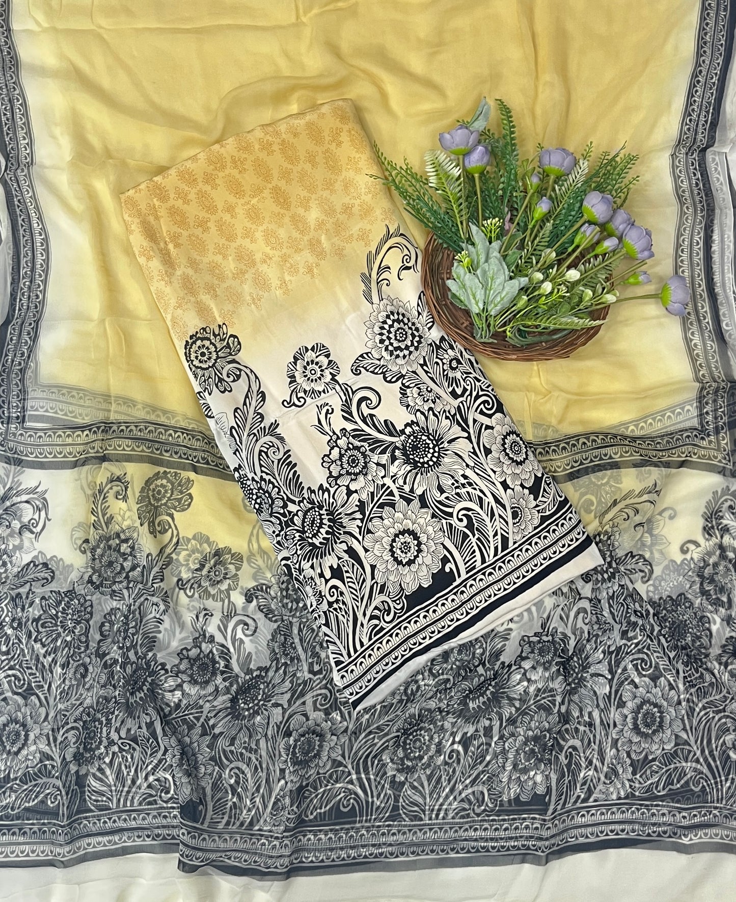 850B Crepe Lemon Suit Fabric / CKC Crepe Suits