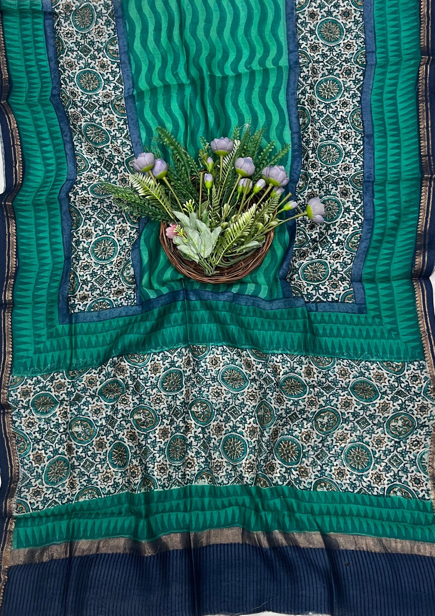 862B Pure Mul Cotton Sea Green Suit Fabric / CKC Mul Cotton