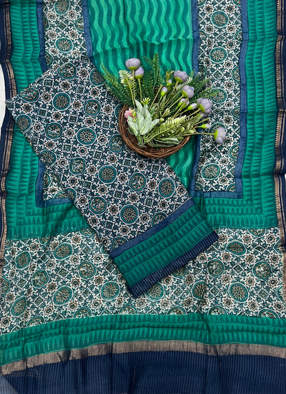 862B Pure Mul Cotton Sea Green Suit Fabric / CKC Mul Cotton