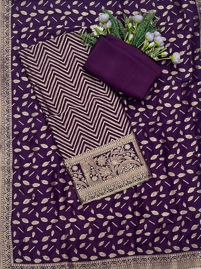 865B Dola Silk Purple Suit Fabric/ CKC Partywear Collection