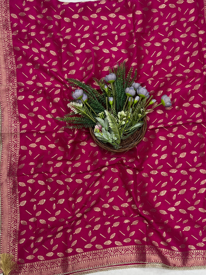 866B Dola Silk Megenta Suit Fabric/ CKC Partywear Collection