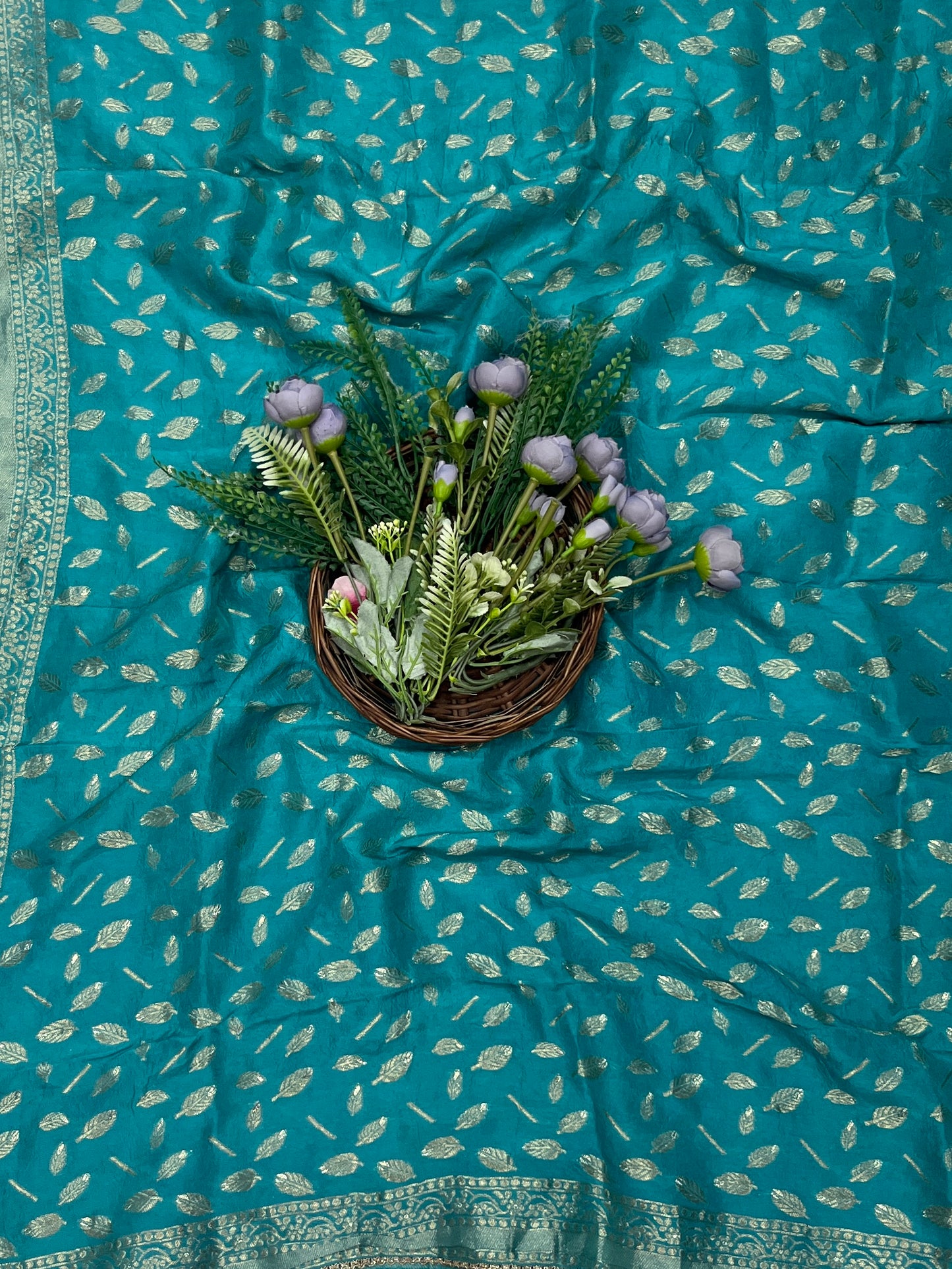 867B Dola Silk Sky Blue Suit Fabric/ CKC Partywear Collection
