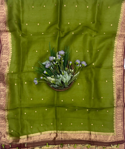 912B Pure Silk Dusty Brown Suit Fabric/ CKC Banarasi Edit