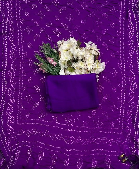 CKC 782 Pure Chinon Crepe Purple Suit Fabric / CKC Jaipuri Suits