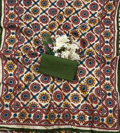 CKC 714 Cotton Green Suit Fabric / CKC Jaipuri Suits