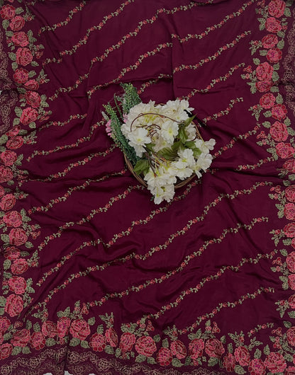 Ckc 955 Crepe Dark Wine Suit Fabric / CKC Crepe Suits