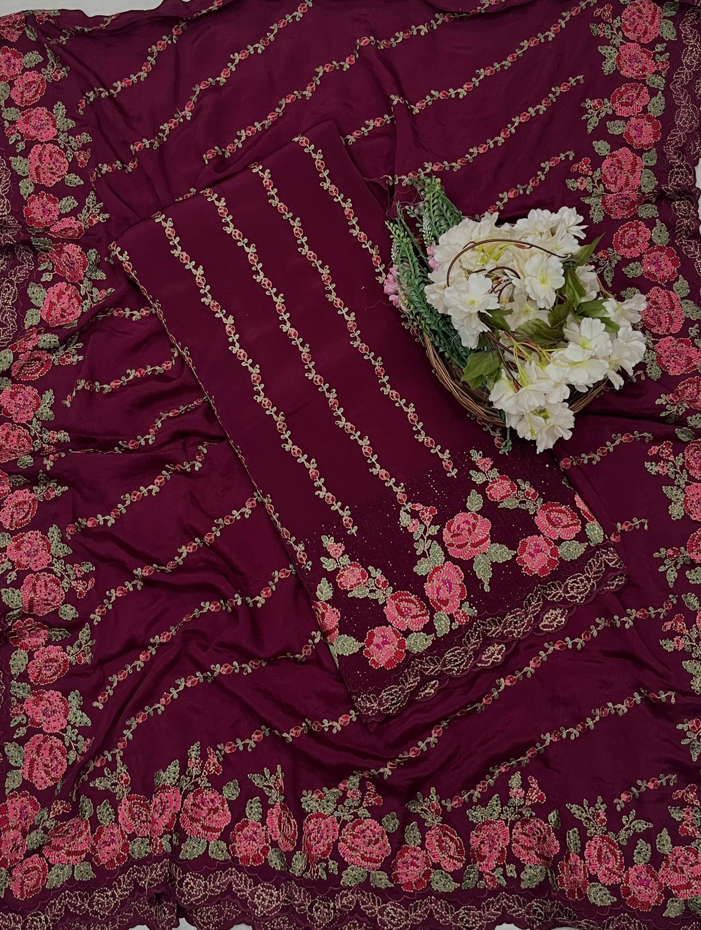 Ckc 955 Crepe Dark Wine Suit Fabric / CKC Crepe Suits