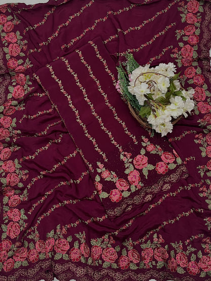 Ckc 955 Crepe Dark Wine Suit Fabric / CKC Crepe Suits