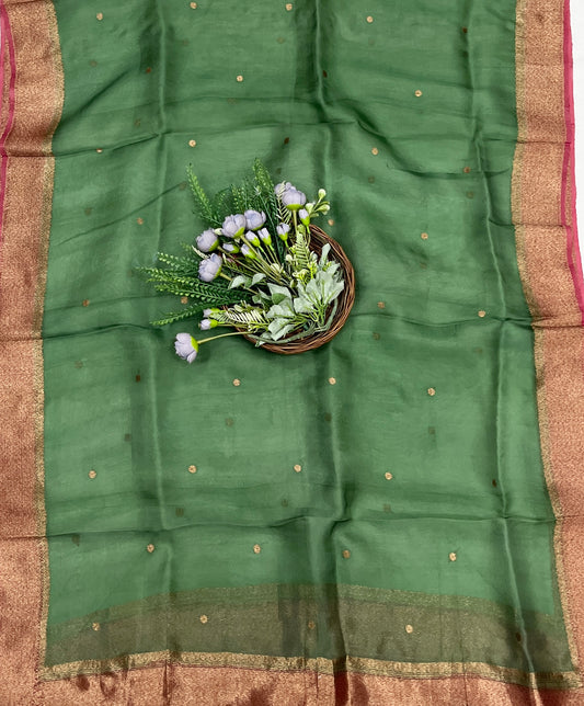 982B Pure Silk Magenta Pink Suit Fabric/ CKC Banarasi Edit