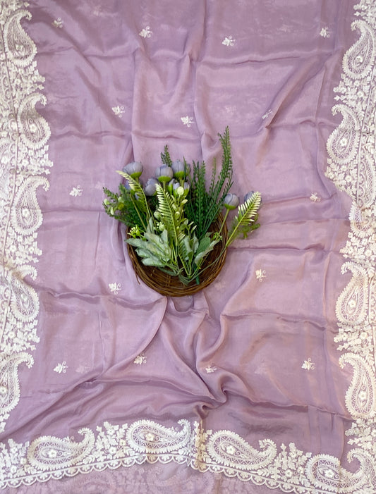 878C Crepe Light Mauve Suit Fabric/ CKC Partywear Collection