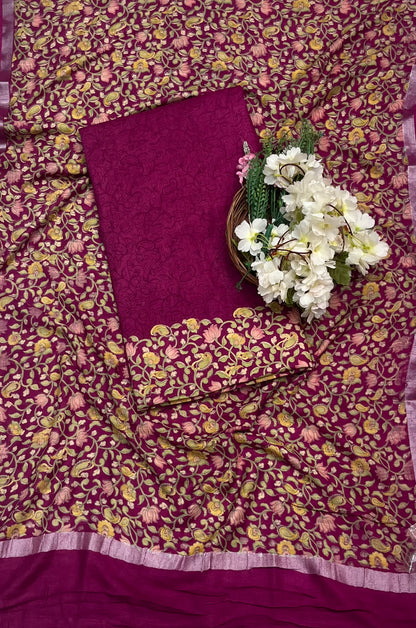 CKC 869 Linen Wine Suit Fabric/ CKC Linen Suits