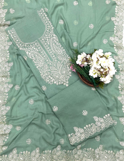 959 Georgette Light Sea Green Suit Fabric / CKC Georgette Suits