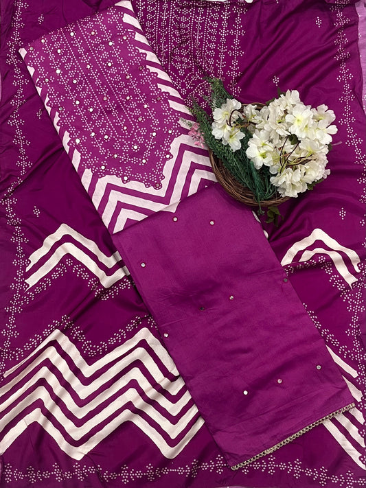 CKC 897 Cotton Purple Suit Fabric / CKC Cotton Bazaar