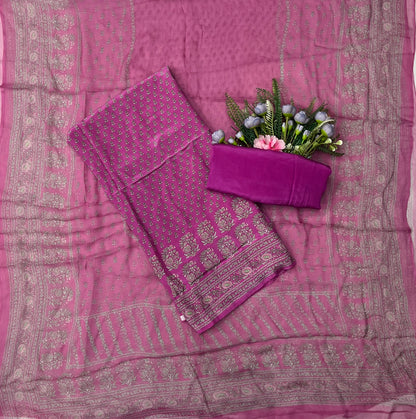 976B Crepe Magenta Pink Suit Fabric / CKC Crepe Suits