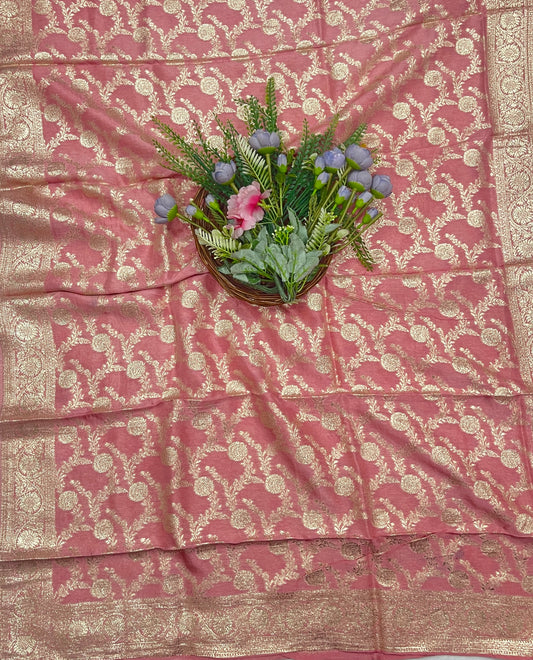 11C Dola Silk Dusty Pink Suit Fabric/ CKC Partywear Collection