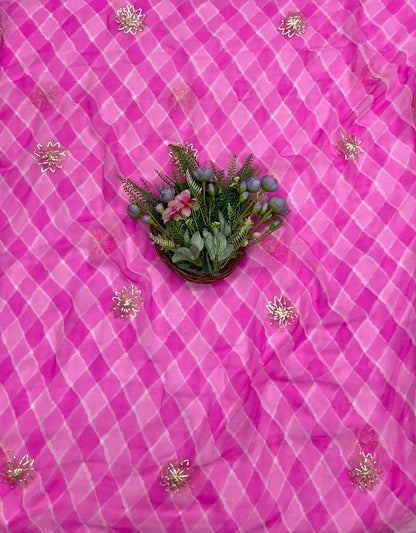 984B Georgette Pink Suit Fabric / CKC Georgette Suits