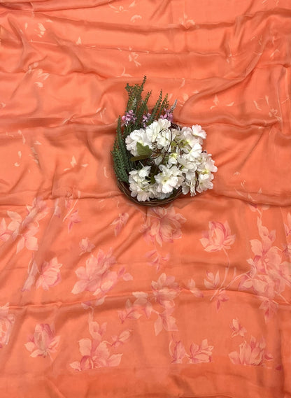 27C Crepe Orange Suit Fabric / CKC Crepe Suits
