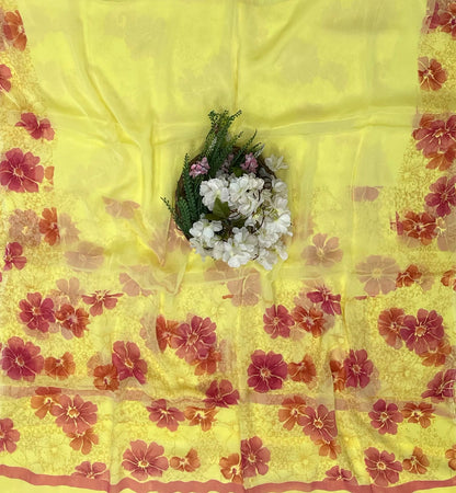 Ckc 945 Chiffon Lemon Suit Fabric / CKC Chiffon Suits
