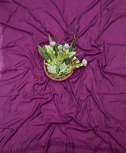 940C Mul Cotton Purple Suit Fabric / CKC Mul Cotton