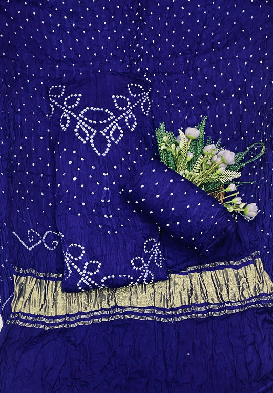 Gazi Silk Blue Suit Fabric - Studio CKC
