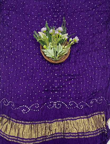20D Gazi Silk Purple Suit Fabric / CKC Banarasi Edit