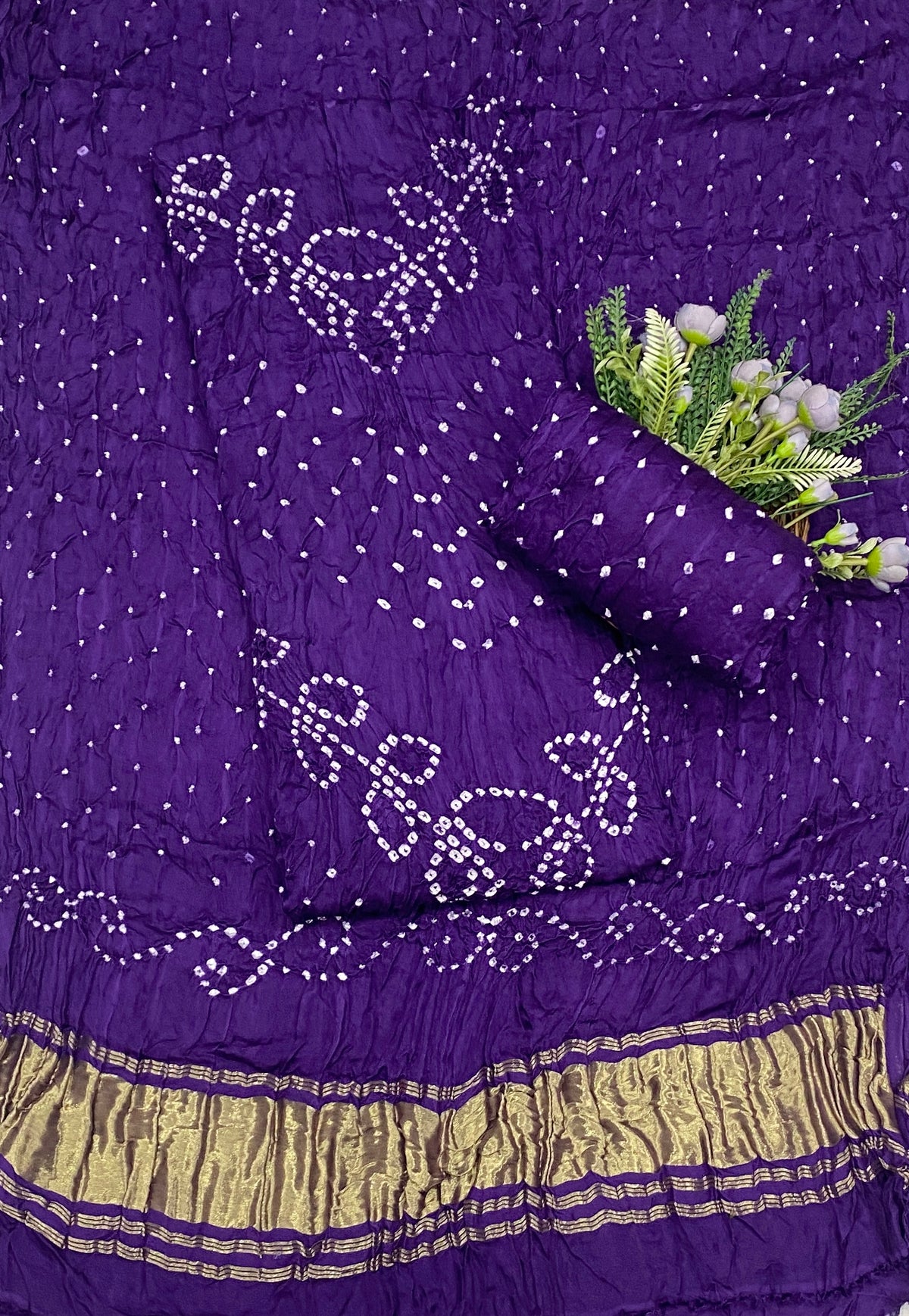 20D Gazi Silk Purple Suit Fabric / CKC Banarasi Edit
