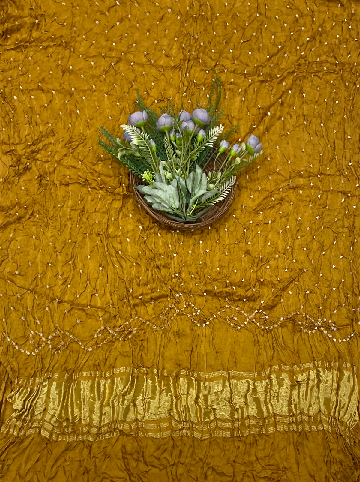 24D Gazi Silk Yellow Suit Fabric / CKC Banarasi Edit