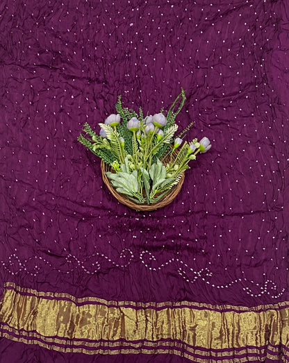 18D Gazi Silk Wine Suit Fabric / CKC Banarasi Edit