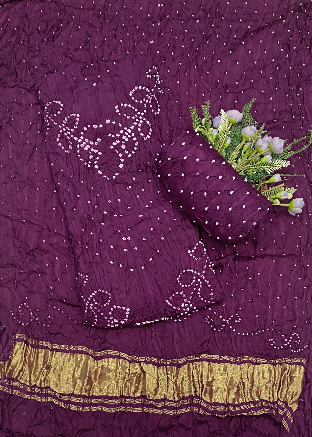 18D Gazi Silk Wine Suit Fabric / CKC Banarasi Edit