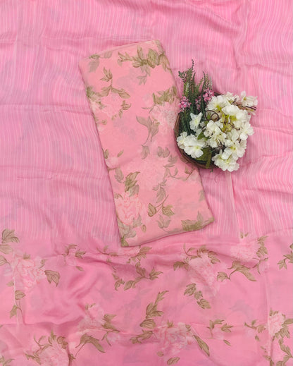 920 Chiffon Pink Suit Fabric / CKC Chiffon Suits
