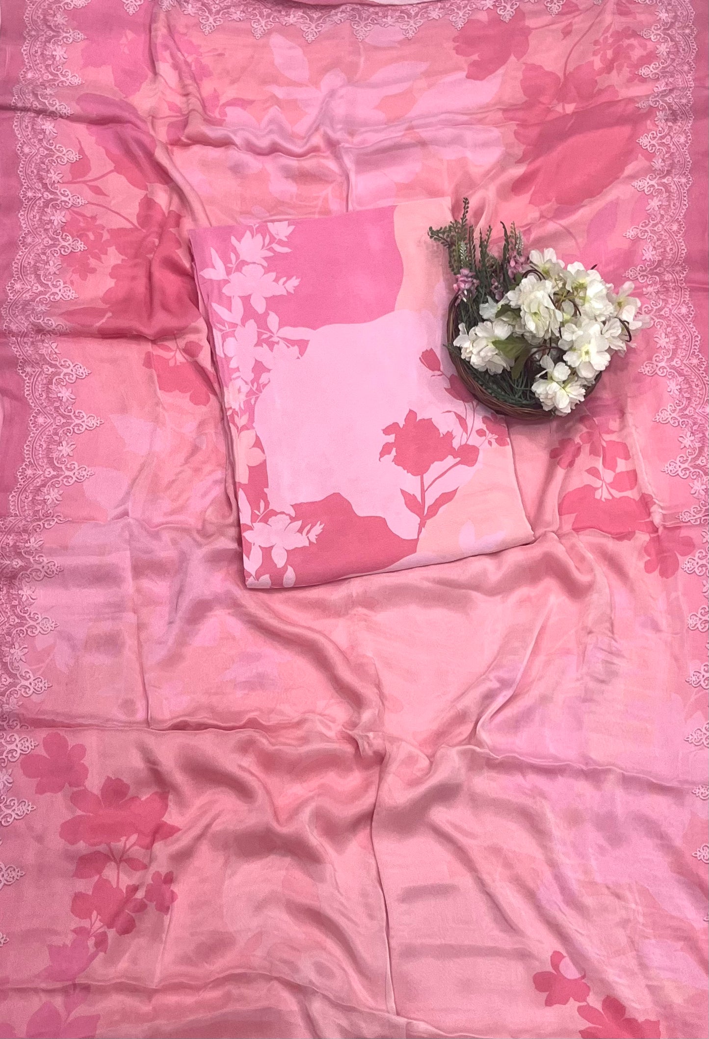 918 Crepe Pink Suit Fabric / CKC Crepe Suits