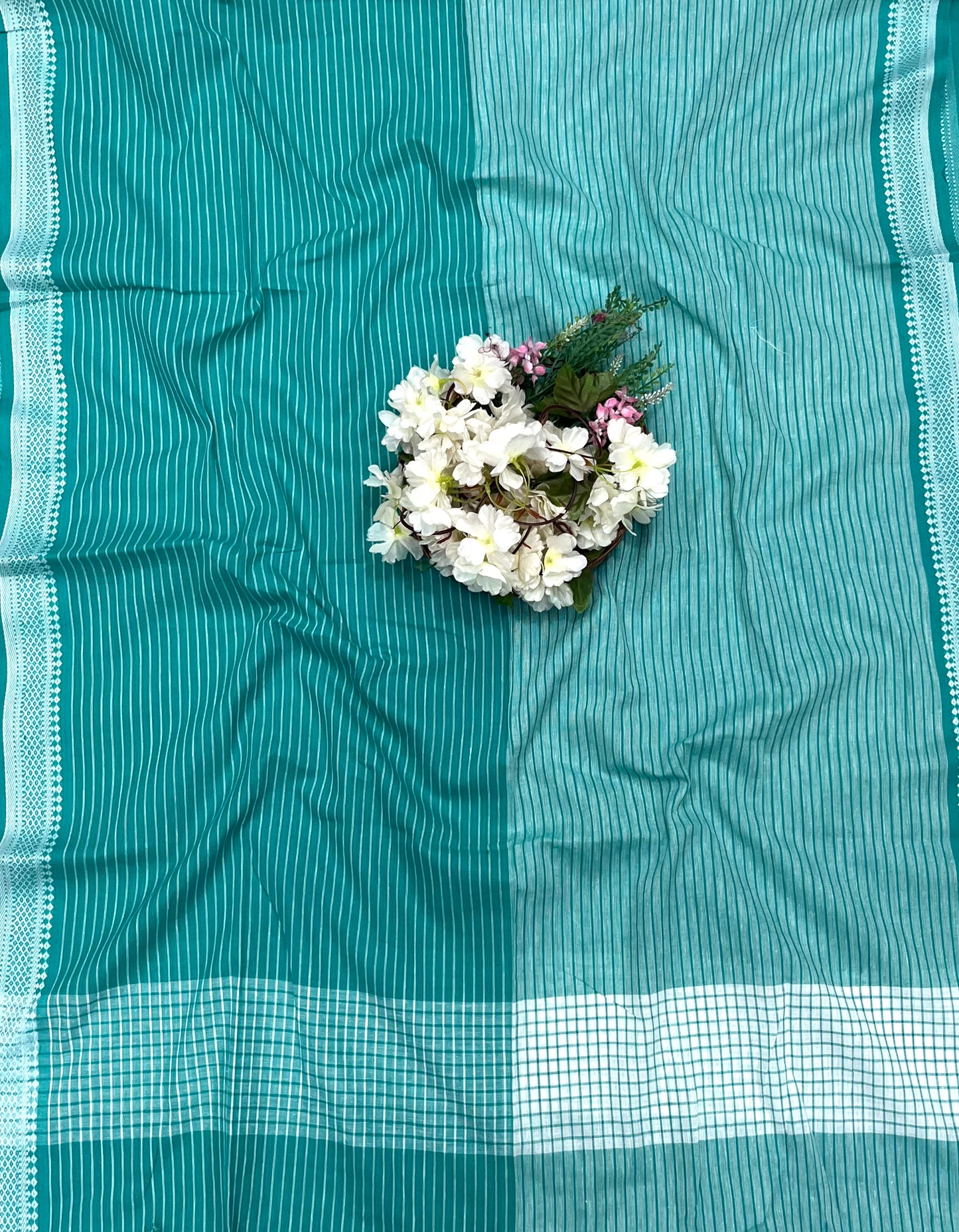 39A Cotton Sea Blue Suit Fabric / CKC Cotton Bazaar