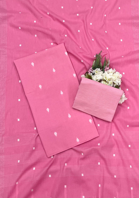67A Cotton Pink Suit Fabric / CKC Cotton Bazaar