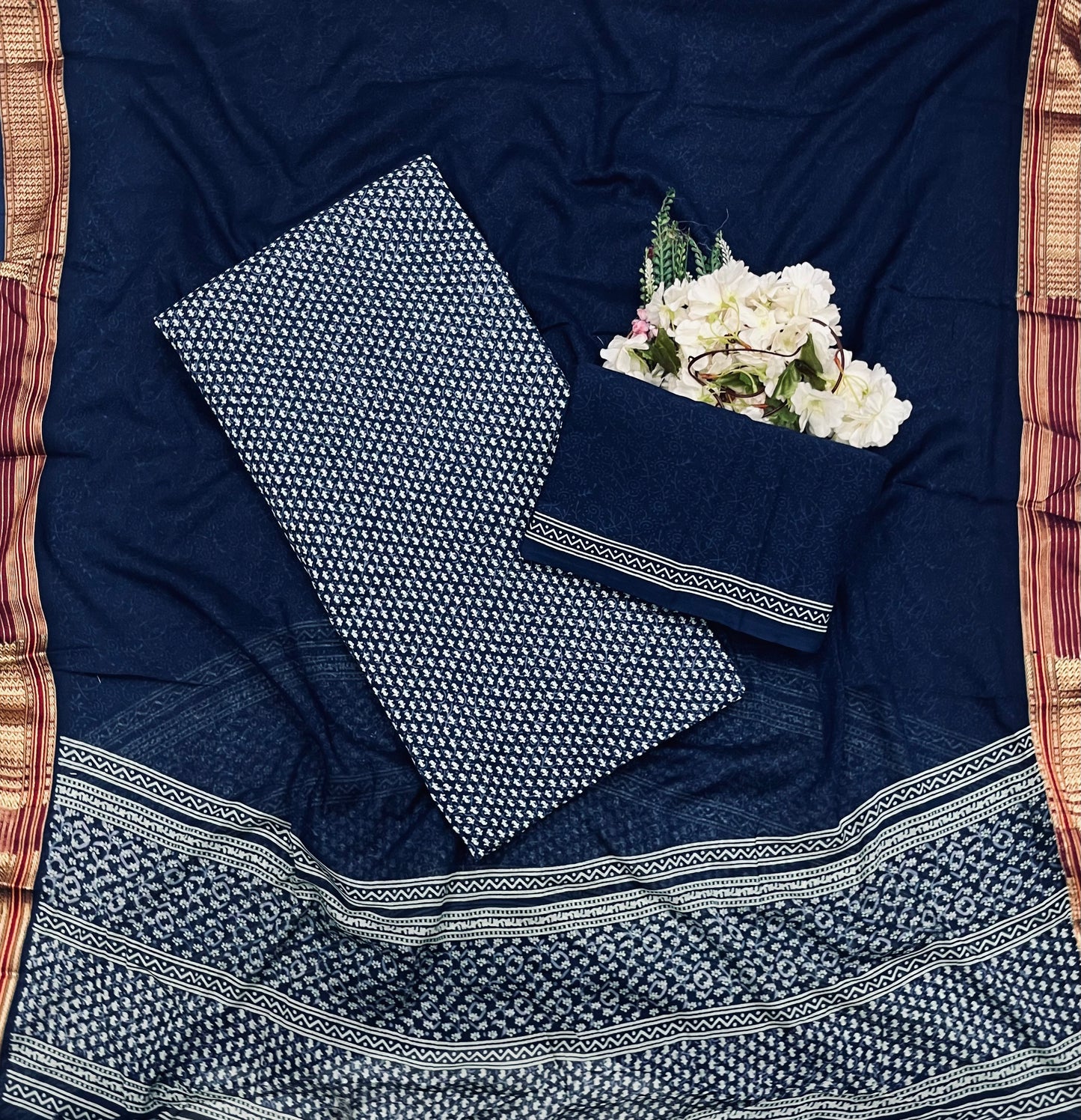 49A Cotton Navy Blue Suit Fabric / CKC Cotton Bazaar