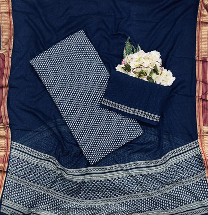 49A Cotton Navy Blue Suit Fabric / CKC Cotton Bazaar