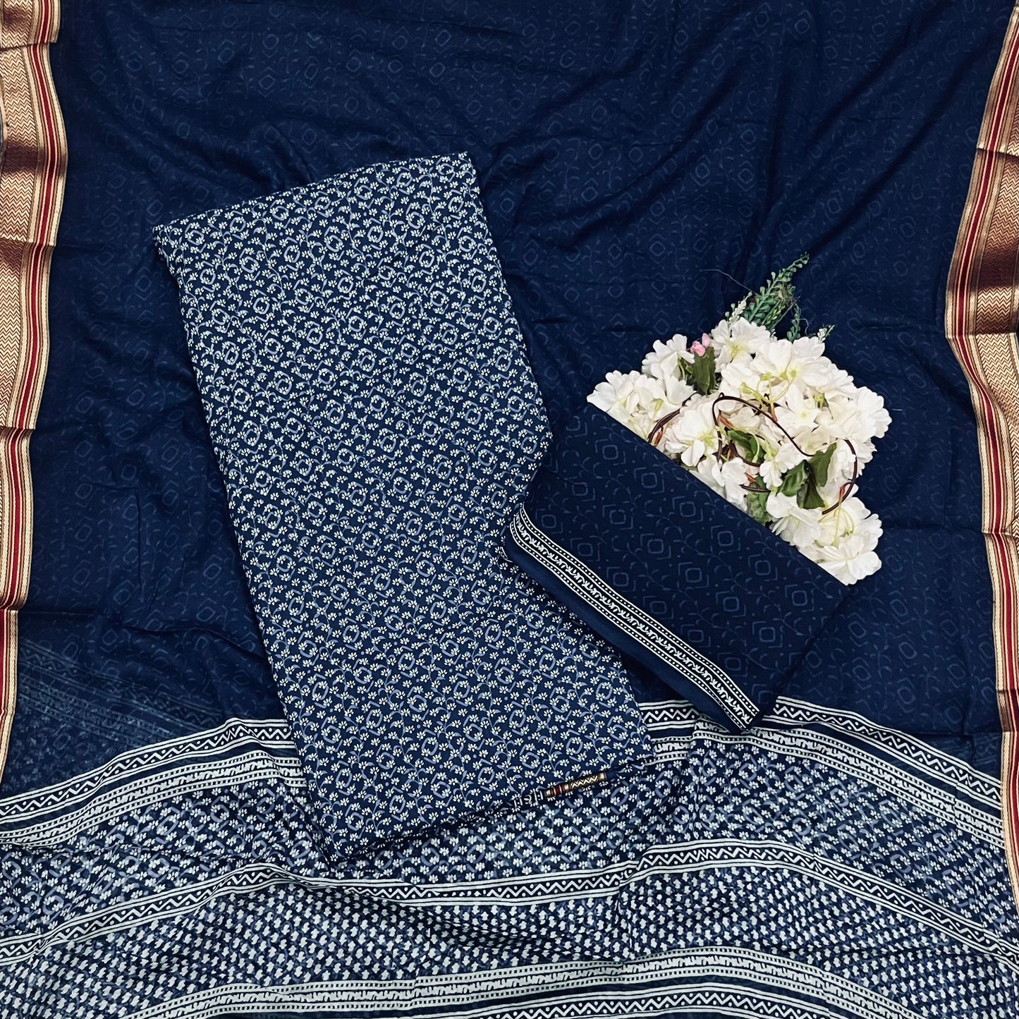 50A Cotton Navy Blue Suit Fabric / CKC Cotton Bazaar