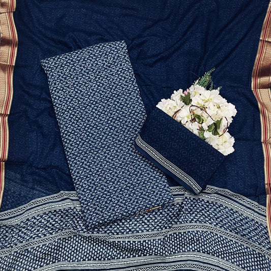 50A Cotton Navy Blue Suit Fabric / CKC Cotton Bazaar