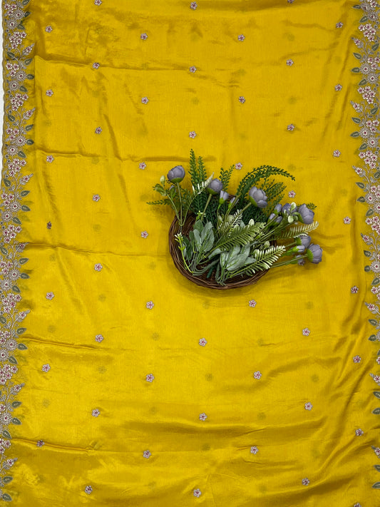 158C Silk Cream With Lemon  Suit Fabric / CKC Partywear Collection