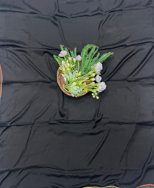 222C Silk Black Suit Fabric / CKC Partywear Collection