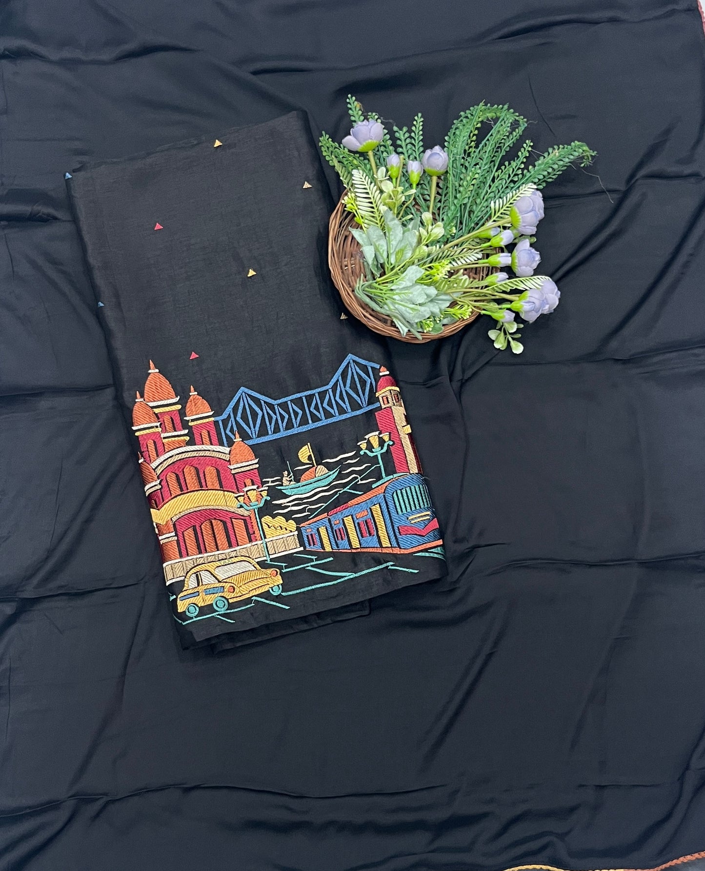 222C Silk Black Suit Fabric / CKC Partywear Collection
