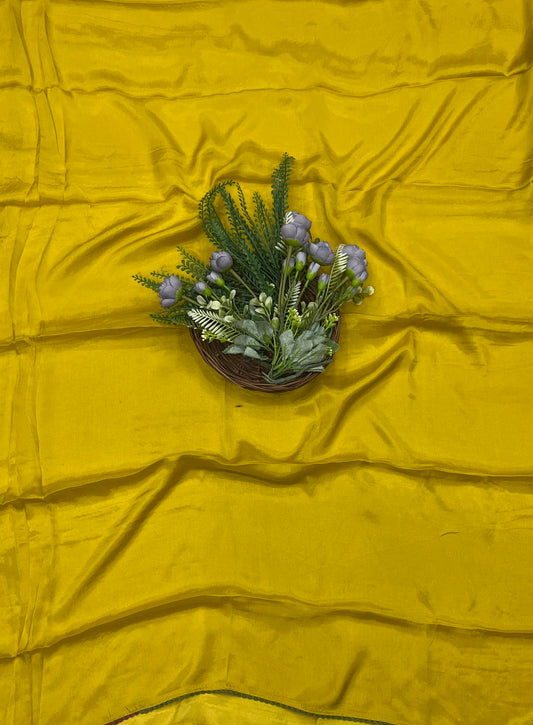 220C Silk Lemon Yellow Suit Fabric / CKC Partywear Collection