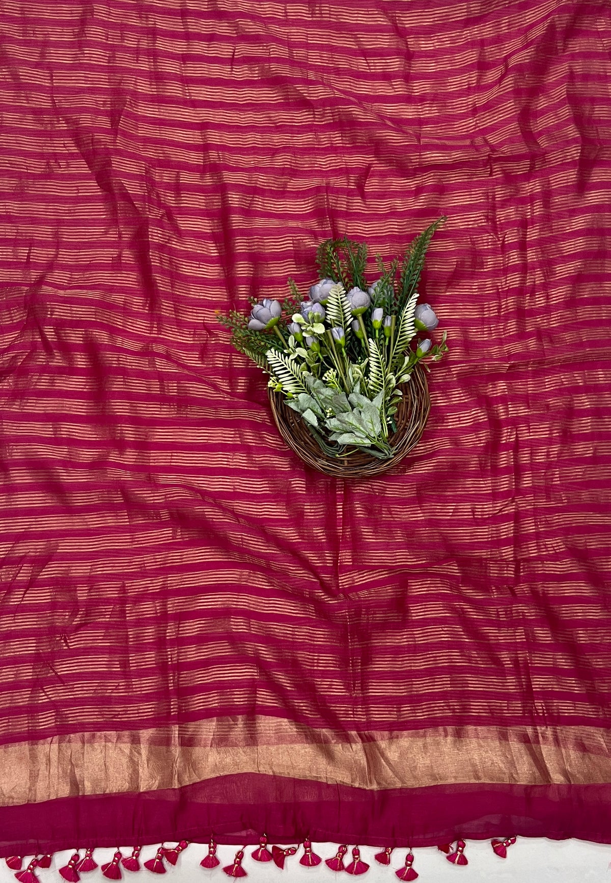 282C Pure Mul Cotton Hot Pink Suit Fabric / CKC Mul Cotton