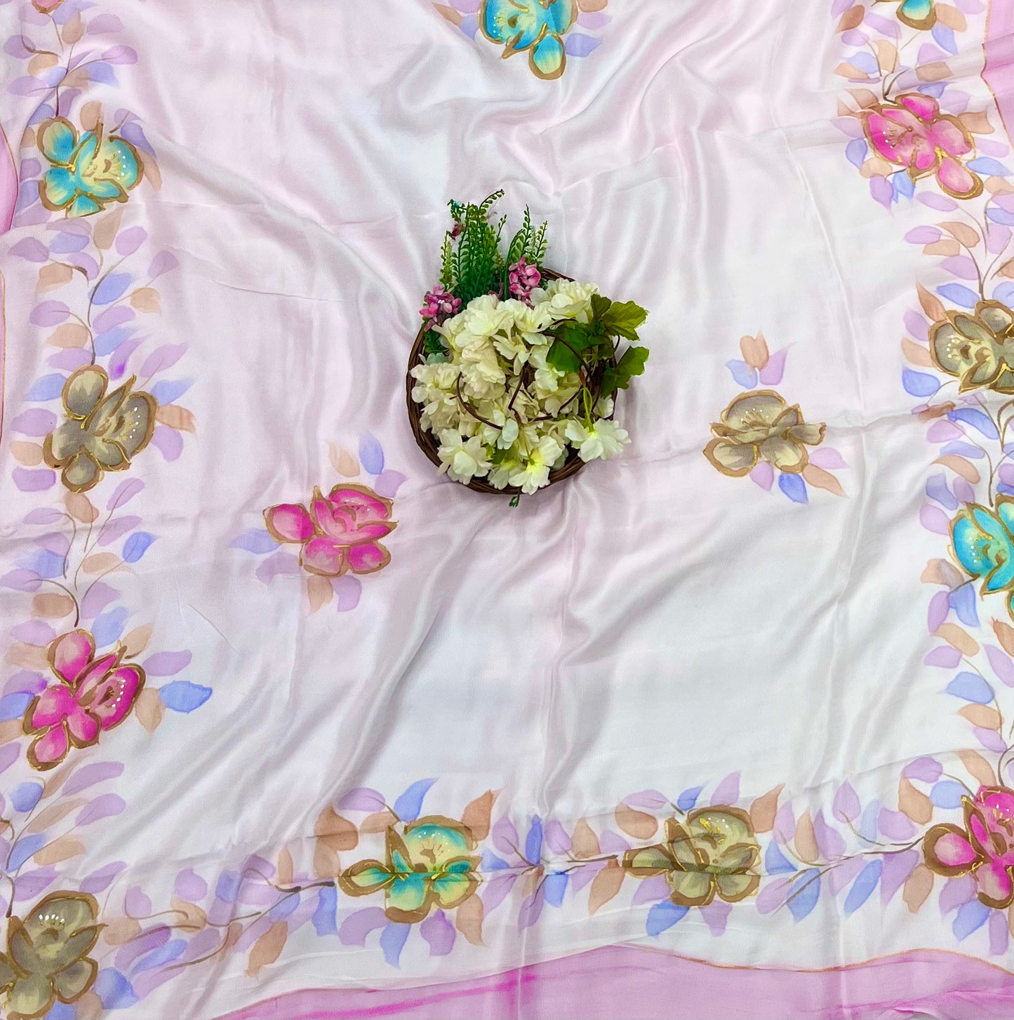 134A Chinon Jacquard Light Lilac Suit Fabric / CKC Phoolon Ka Ghar