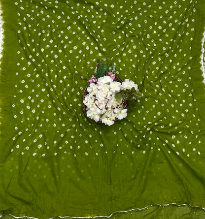 178A Jaipuri Cotton Green Suit Fabric / CKC Jaipuri Suits