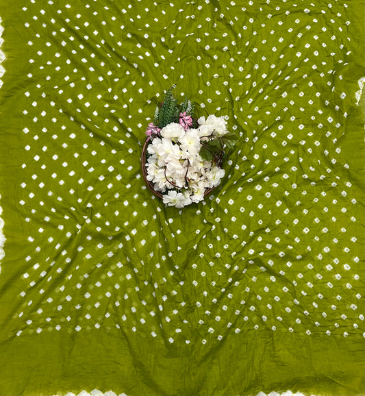 181A Jaipuri Cotton Green Suit Fabric / CKC Jaipuri Suits