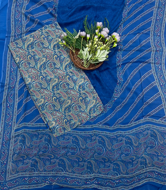 290C Crepe Ink Blue Suit Fabric / CKC Crepe Suits