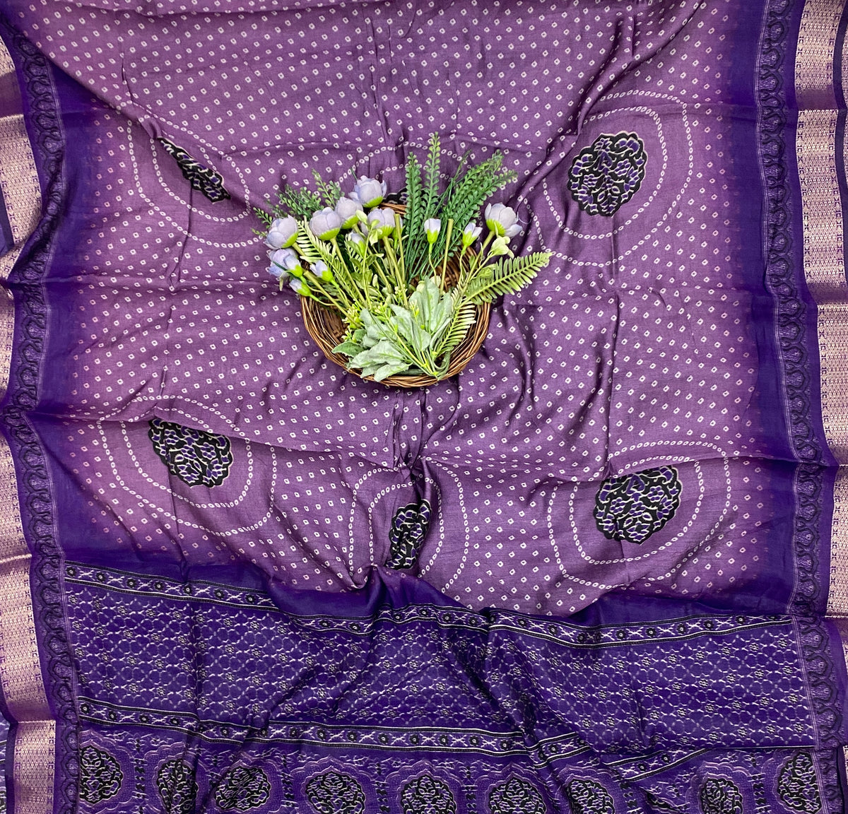 421D Maheshwari Dusty Purple Suit Fabric / CKC Maheshwari Suits