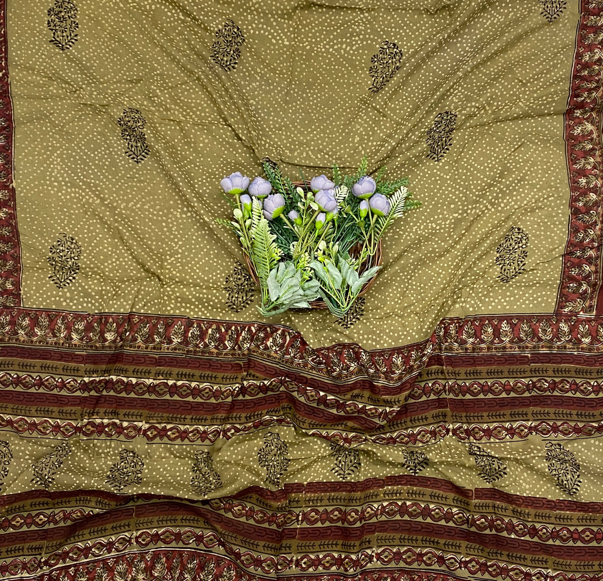 413D Cotton Dusty Green Suit Fabric / CKC Cotton Bazaar
