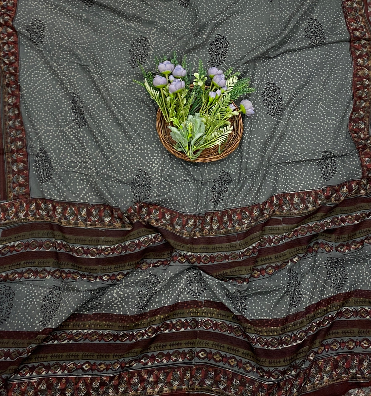 411D Cotton Grey Suit Fabric / CKC Cotton Bazaar